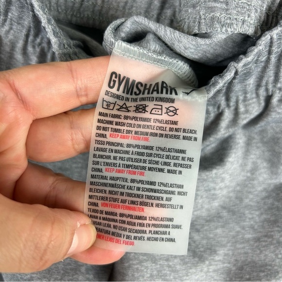 Gymshark Ark Jersey Leggings elastic waist gray marl size: S - Picture 8 of 10